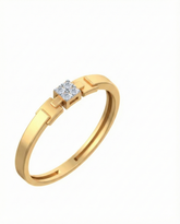18K Gold & Diamond Ring For Men KSK218