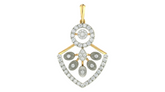 Elegant Gold & Diamond Partywear Pendant Set KRC40741
