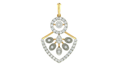 18K Gold & Diamond Partywear Pendant Set KRA40022P