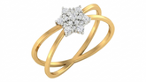 Gold & Diamond Engagement Ring For Women KRC10292
