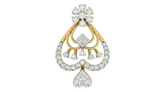 18K Gold & Diamond Floral Pendant Set KRA40171P