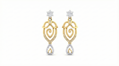 14K Gold & Diamond Women Engagement Earring KRI44024E