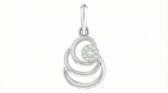 18K Gold & Diamond Dailywear Pendant Set KRA40157P