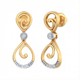 14K Gold & Diamond Women Dangler Earring KRB44059E