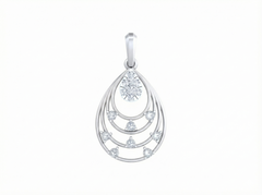 18K Gold & Diamond Pendant Set KRK40191P