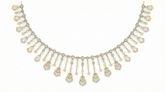 14K Gold & Diamond Choker Necklace Set KRB44123N