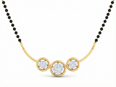 18K Gold & Diamond Beaded Mangalsutra For Women KSK200