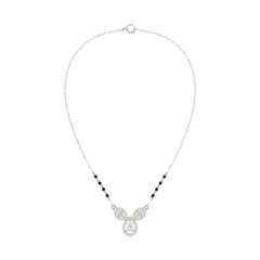 Gold & Diamond Beaded Mangalsutra For Women KRC50112
