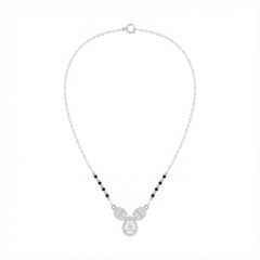 18K Gold & Diamond Beaded Mangalsutra For Women KRE90113