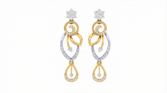 14K Gold & Diamond Women Engagement Earring KRI44026E