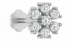 18K Gold & Diamond Stud Nose Pin KRA50142A