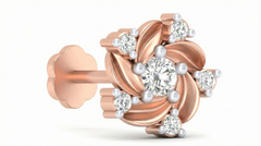 18K Gold & Diamond Stud Nose Pin KRA50279