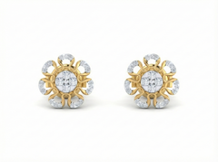 18K Gold & Diamond Women Stud Earring KRK40195E