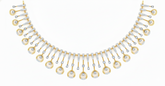 14K Gold & Diamond Choker Necklace Set KRB44122N