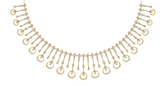 14K Gold & Diamond Choker Necklace Set KRB44122N