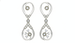 14K Gold & Diamond Women Dangler Earring KRB44092E-A