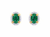 Gold & Diamond Women Gemstone Earring KRB30208
