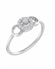 18K Gold & Diamond Dailywear Ring For Women KLR-153
