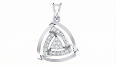 18K Gold & Diamond Partywear PENDANT SET KRA40007P