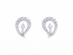 White Gold Diamond Earring | under 40k