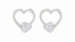 White Gold Diamond Earring | under 40k