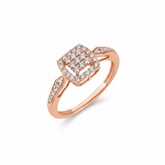 18K Gold & Diamond Ring For Women R4852MYD0003