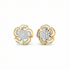 18K Gold & Diamond Engagement Earring For Women PER-226