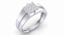 18K Gold & Diamond Engagement Ring For Men KRA60269