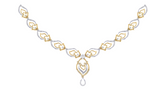 14K Gold & Diamond Necklace Set KRI44025N