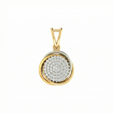 18K Gold & Diamond Floral Pendant KFP-15