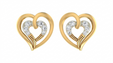 Gold & Diamond Women Stud Earring KRC40573E