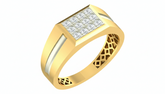 18K Gold & Diamond Band Ring For Men KRA60170