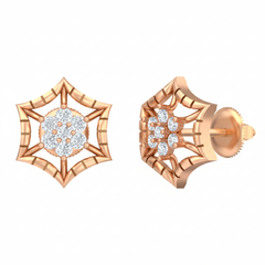 18K Gold & Diamond Women Stud Earring KRB40070E