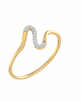 18K Gold & Diamond Dailywear Ring For Women PLR-237
