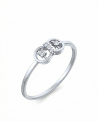 18K Gold & Diamond Dailywear Ring For Women KSK173