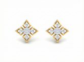 18K Gold & Diamond Women Stud Earring KRK40182E