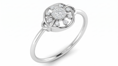 18K Gold & Diamond Dailywear Ring For Women KRA10579