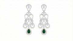 14K Gold & Diamond Women Gemstone Earring KRI44029ER