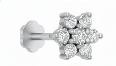 18K Gold & Diamond Stud Nose Pin KRA50009