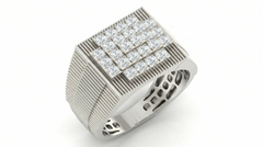 18K Gold & Diamond Ring For Men KRA60216