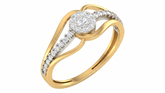 Gold & Diamond Engagement Ring For Women KRC10301