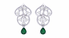White Gold Diamond Earring | under 40k