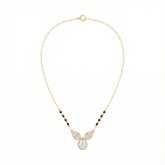 18K Gold & Diamond Beaded Mangalsutra For Women KRE90113