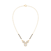 Gold & Diamond Beaded Mangalsutra For Women KRC50112