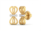 18K Gold & Diamond Women Stud Earring KSK059