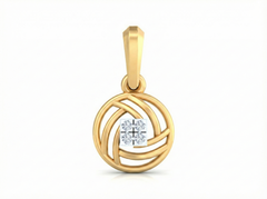 18K Gold & Diamond Dailywear Pendant KSK084
