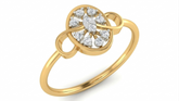 18K Gold & Diamond Cocktail Ring For Women KRB10094-A