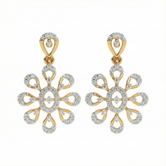 14K Gold & Diamond Women Engagement Earring KRH44046E