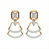 14K Gold & Diamond Women Engagement Earring KRH44041E