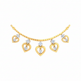 Gold & Diamond Heart Mangalsutra For Women KRC50082